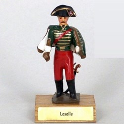 Général Lasalle sur socle bois