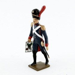 Officier des artilleurs de la garde avec carte