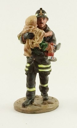 Le pompier de San Giuliano tenue de feu 2002