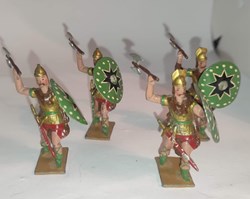 Gaulois avec hache et bouclier