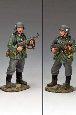 SS avec pistolet mitrailleur MP40 "Schmeisser"