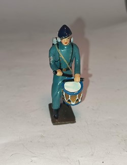 Tambour de l'infanterie de ligne en capote bleu horizon