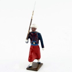 Fantassin du 1er rgt de zouaves (tombo garance) avec chèches (turban) 1914