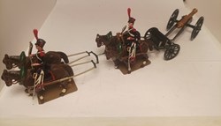 Canon Gribeauval 4 chevaux 2 personnages
