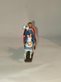 Clovis(466-511) et sa francisque, à cheval
