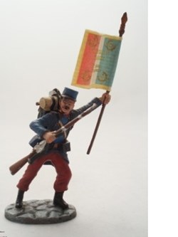 Fantassin Porte Drapeau Fantassin Août 1914