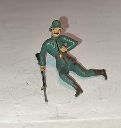 Fantassin blessé de l'infanterie prussienne avec casque acier (""stahlhelm"")"