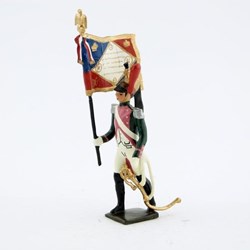 Drapeau du 17ème rgt de dragons (dragons roses - 1812)