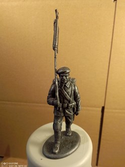 Le chasseur alpin porte-fanion de 1918