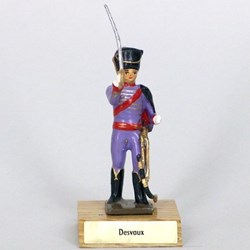 Général Desvaux sur socle bois