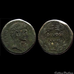 OCTAVE ET JULES CÉSAR Sesterce ou dupondius