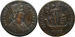 Médaillon bronze Constance II Faux moderne