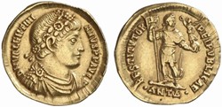 Solidus Valentinien Ier Faux moderne