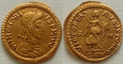 Tremissis Honorius FAUX MODERNE