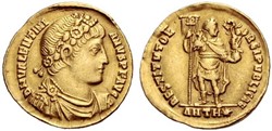 Solidus Valentinien Ier Faux moderne