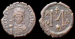 JUSTINIEN I Follis