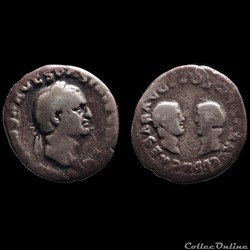 VESPASIEN, TITUS et DOMITIEN Denier