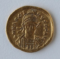 Solidus Marcien- Monnaie volée