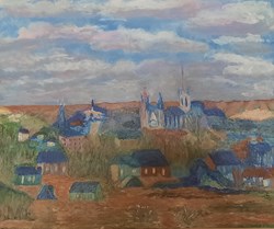 Evreux cathédrale hommage a Lebourg 46x38