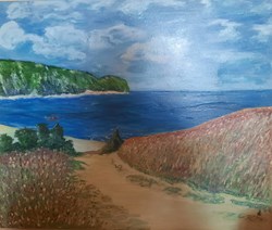 Marine hommage a Monet 60x50
