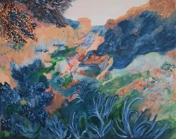 Abstraction plantes bleues