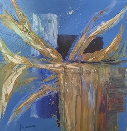 Abstraction huile sur toile 40x40