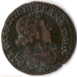 CGKL398 - Double tournois LOUIS XIII 1629A Paris