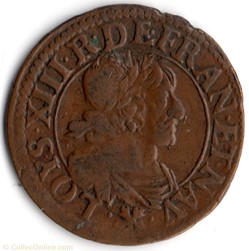 CGKL434B - Double tournois LouisXIII 1640A ROUEN
