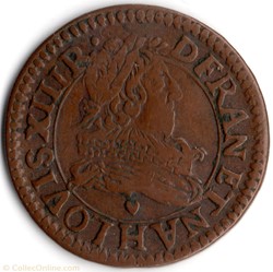 CGKL304B - Double tournois LOUIS XIII 1631H La Rochelle