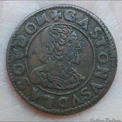 GASTON D'ORLEANS 1627-1650 Double tournois