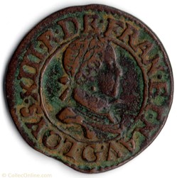 CGKL412 - Double tournois LOUIS XIII 1620G Poitiers
