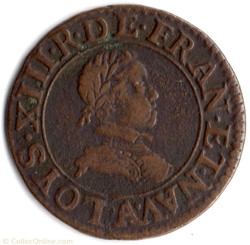 CGKL386 - Double tournois LOUIS XIII 1616A Paris