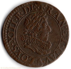 CGKL394 - Double tournois LOUIS XIII 1631A Paris