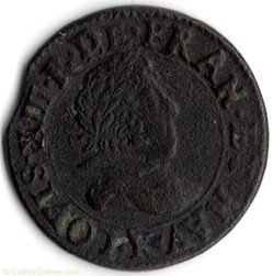 CGKL282 - Double tournois LOUIS XIII 1628K Bordeaux