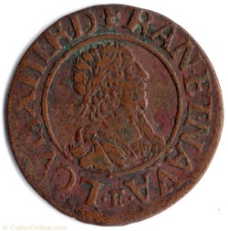 CGKL470 - Double tournois LOUIS XIII 1638E Tours