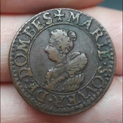 MARIE de BOURBON-MONTPENSIER 1608-1626 Double tournois