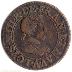 CGKL388 - Double tournois LOUIS XIII 1620A Paris
