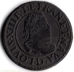 CGKL340 - Double tournois LOUIS XIII 1613D Lyon