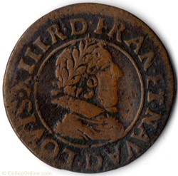 CGKL348B - Double tournois LOUIS XIII 1629D Lyon