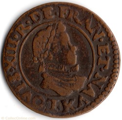 CGKL272 - Double tournois LOUIS XIII 1614K Bordeaux