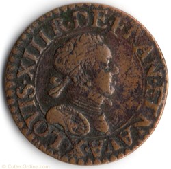 CGKL264 - Double tournois LOUIS XIII 1615X Amiens