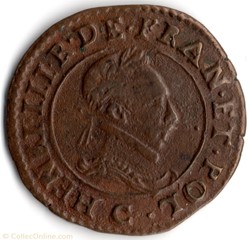 CGKL118 - Double tournois HENRI III 1588C St-Lô