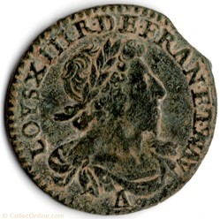 CGKL398 - Double tournois LOUIS XIII 1630A Paris