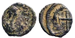Teodosio II per Valentiniano III, bronzo