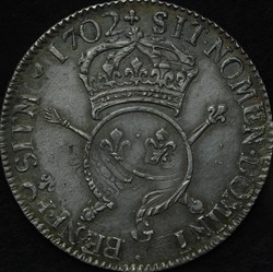 Demi écu aux insignes 1702 Poitiers