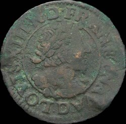 Louis XIII - Double Tournois de Lyon Type 7 1630 - CGKL.350