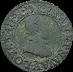 Louis XIII - Double Tournois de Paris Type 1 1612 - CGKL.386