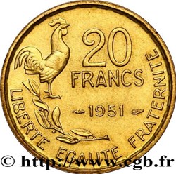 Vingt Francs Guiraud - 4 faucilles