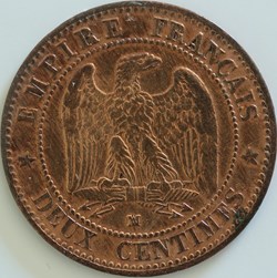 Deux Centimes Tête nue - 1856 MA