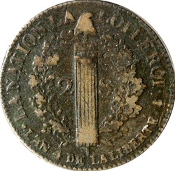 Constitution - 2 Sols François 1792 Paris
